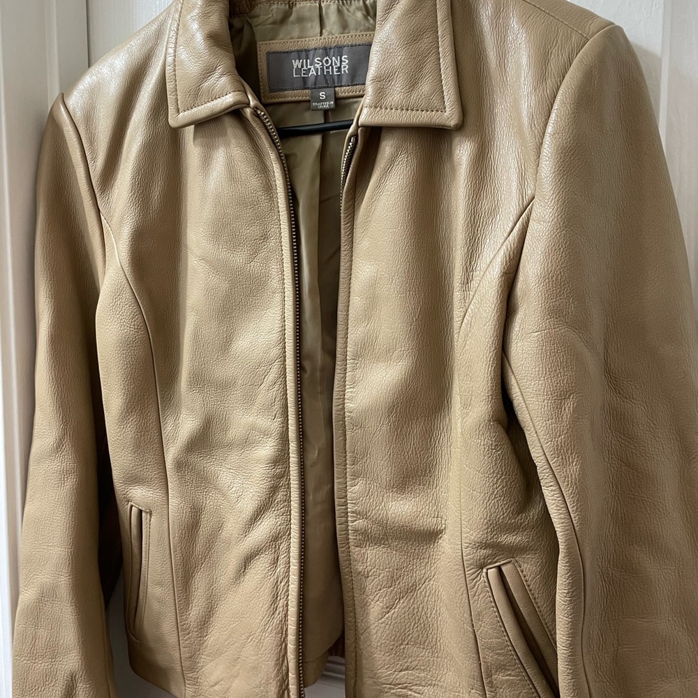 Wilsons Leather Tan Jacket for Women